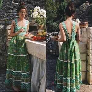 ISO!! Looking for this dress in a medium or large!Chic Green Backless Maxi Dress